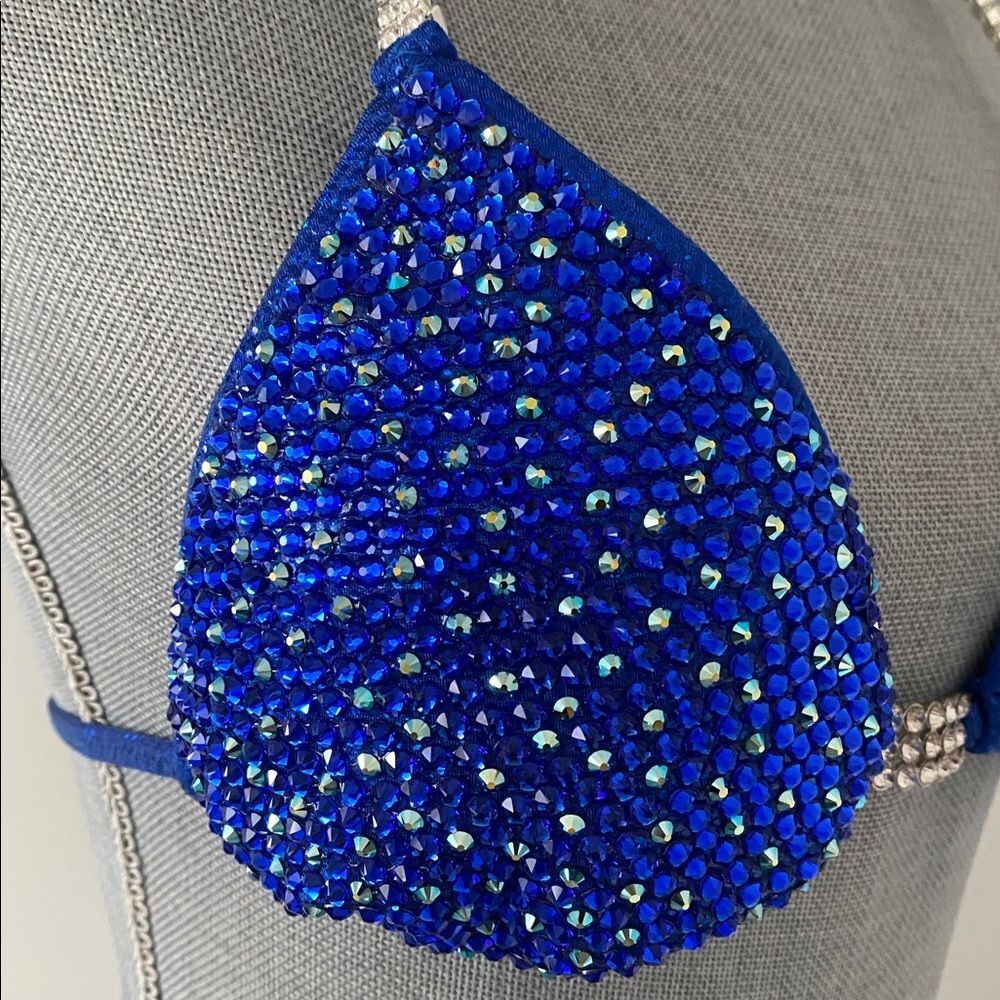 Rah Competition Royal Blue Competition Bikini Sz S Custom Made View 4